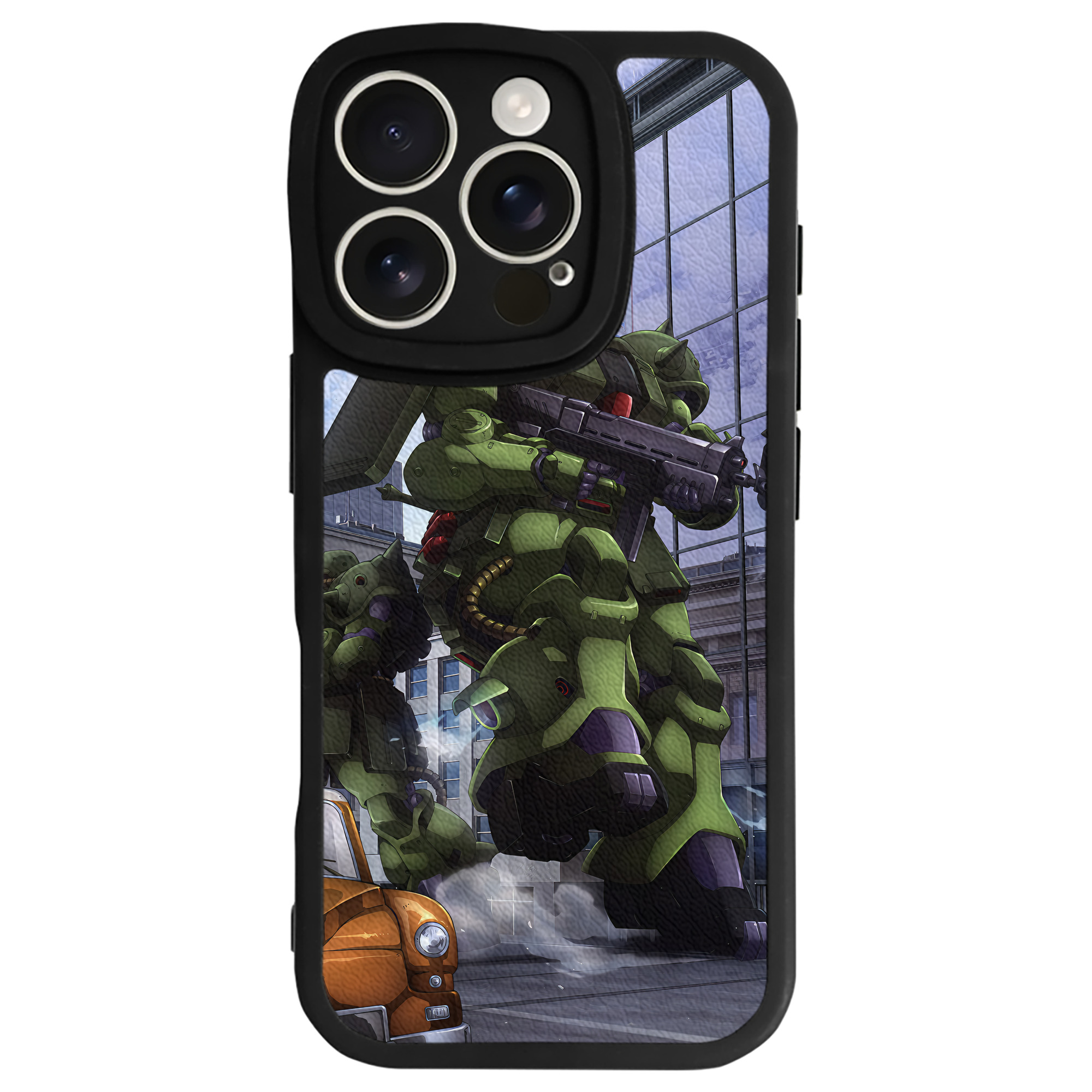 （画像用） 機動戦士ガンダム Mobile Suit Gundam 【iPhone 16シリーズ対応】シリコンスマホケース（レザー調） 材質：シリコン